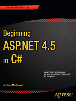 cover image of Beginning ASP.NET 4.5 in C#